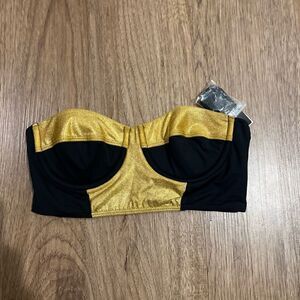 Guess black bustier bra, size M